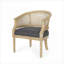 Fauteuil d'appoint en bois d'hévéa gris anthracite pour salon-648342473