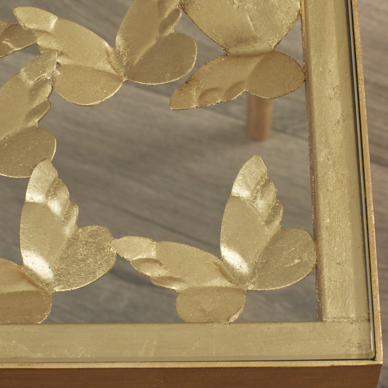 Chalanda Glass Top End Table