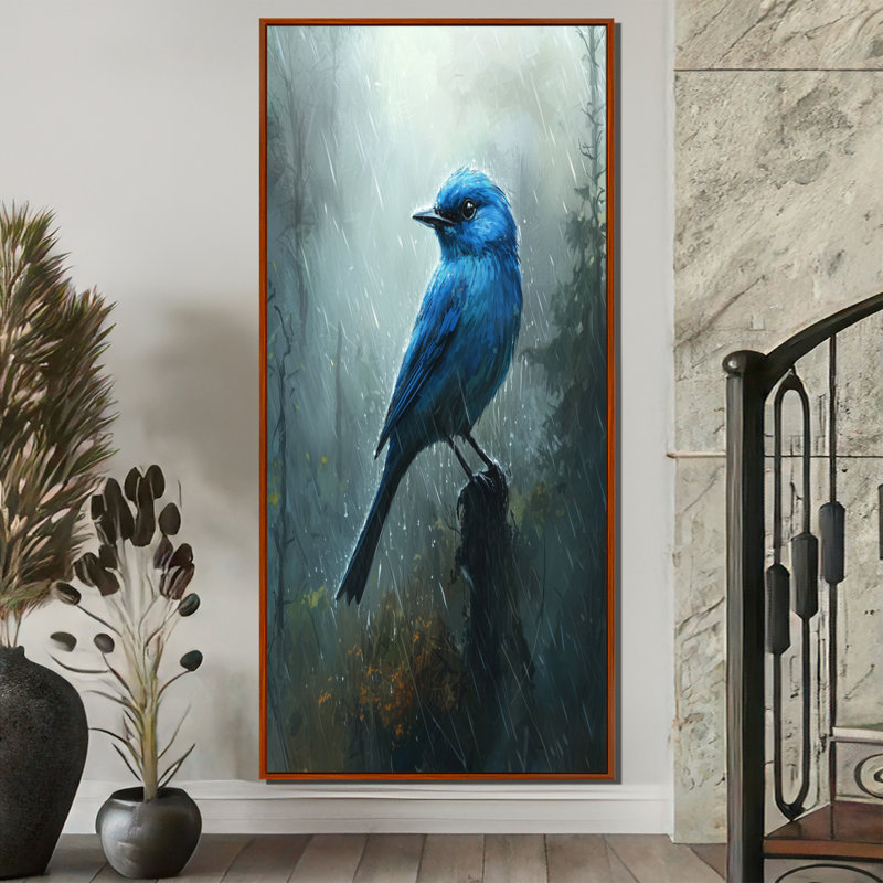Belden - animaux, art mural, salon, H 60 po x l 28 po, Impression encadrée flottante, Brun