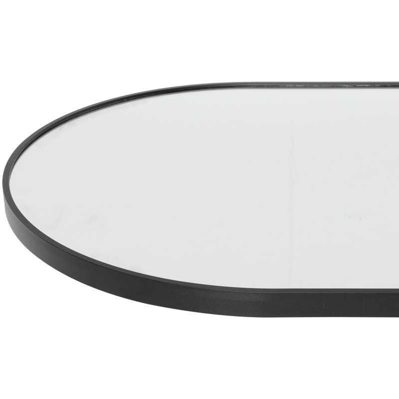 Destefano Essence Accent Mirror, Black, 65" x 22"