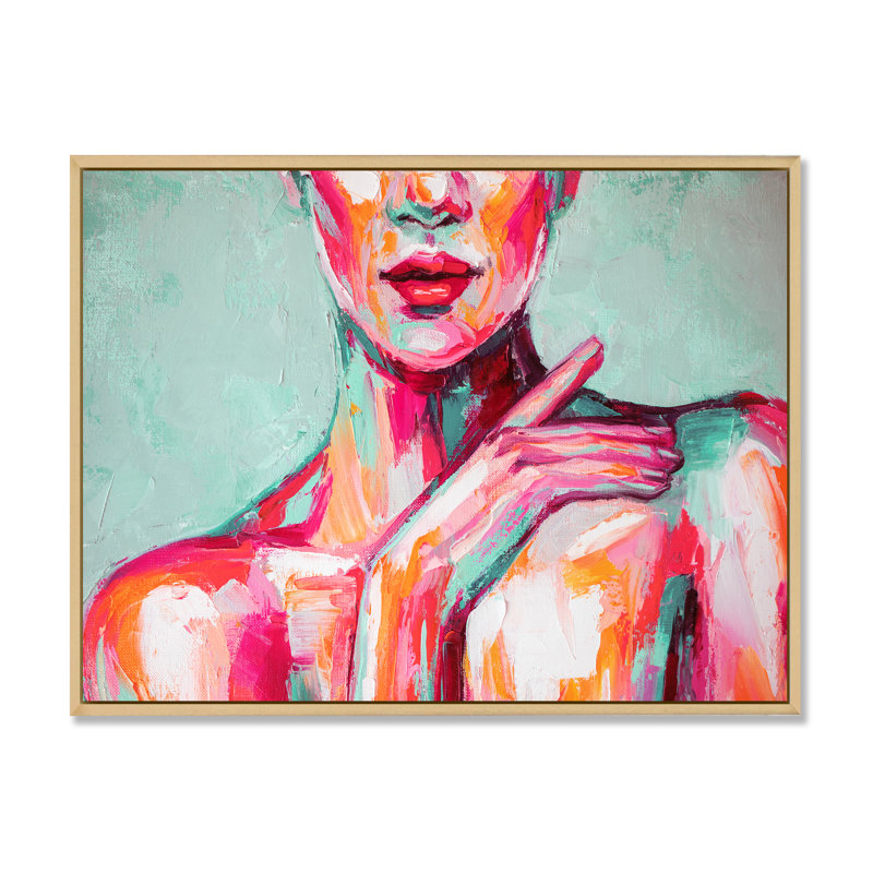 «Pastel Artistic Seduction Woman V», reproduction d'art sur toile, H 24 po x l 36 po x P 1 po