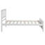 Lit plateforme simple en bois avec tête et pied de lit sans sommier