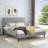 Dajai Upholstered Unfinished Platform Bed-955523316-955518761