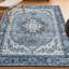 Tapis bleu / crème Sarok Ornate Medallion-1525891692