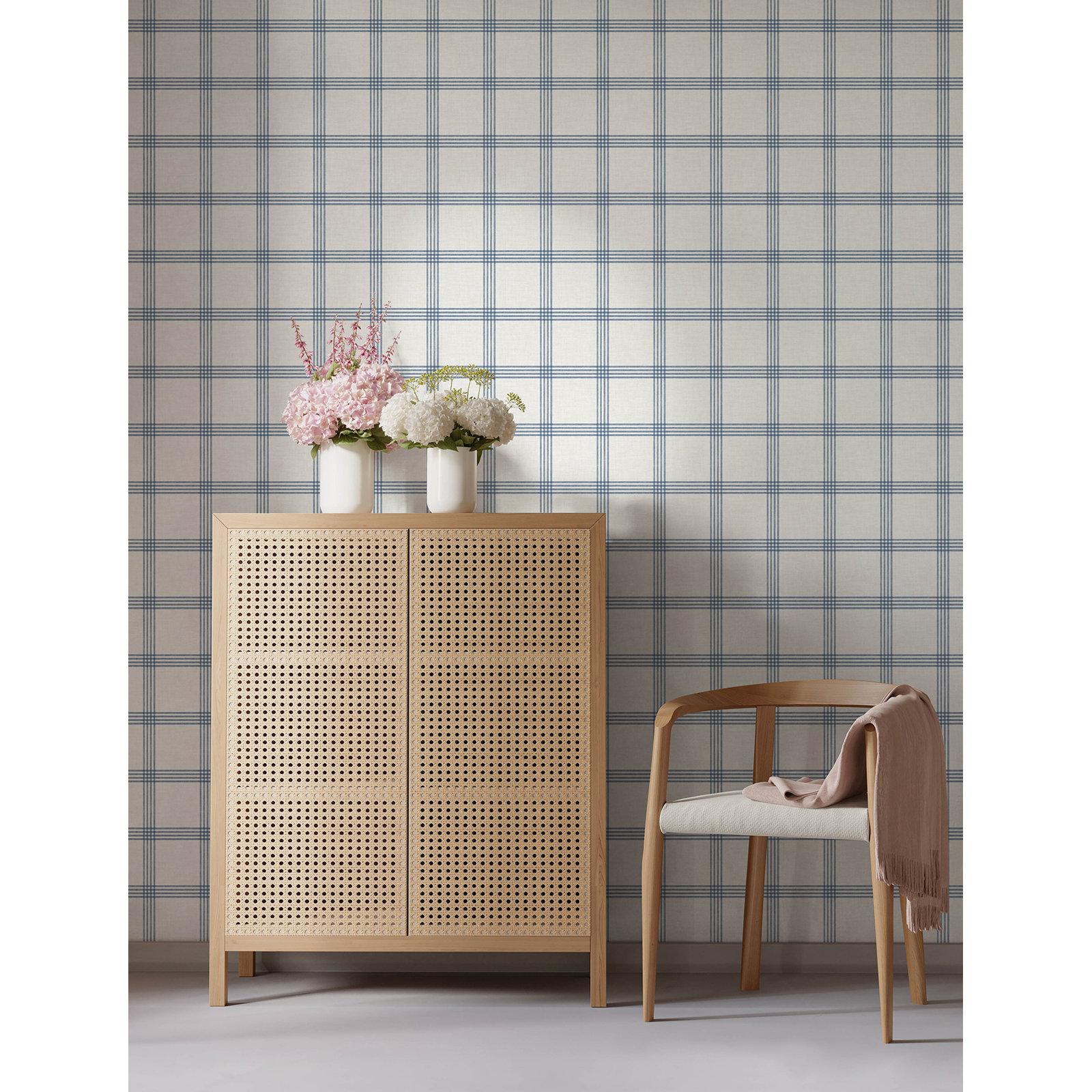 Reavis Plaid Roll, Denim