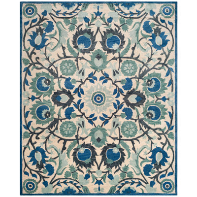 Antiquity Hand Tufted Wool Floral Rug