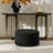 Brichelle 24'' Wide Modern Round Upholstered Ottoman-793134273