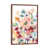 Toile avec cadre en bois brun classique est en rupture de stock