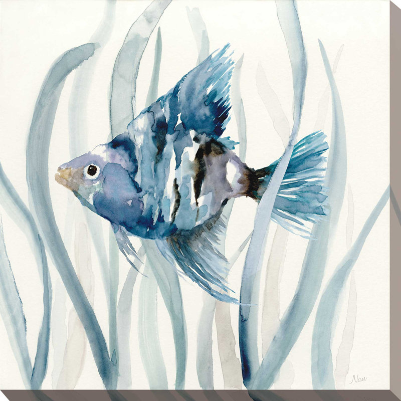 «Fish In Seagrass II», reproduction, H 24 po x l 24 po x P 1,5 po