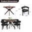 Mahjabi Upholstered Dining  Arm Chairs-964387339