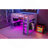Space-Saving Gaming Loft Bed with LED & Desk-2116676062-2147016363