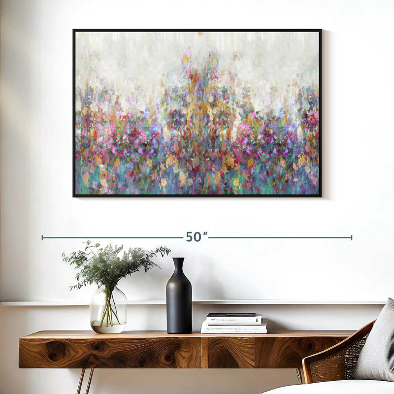Couvert matinal, Cadre flottant noir, 40 po x 27 po