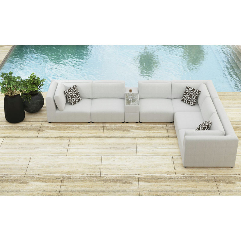 Console modulaire avec haut-parleur et refroidisseur Tabor - oléfine beige