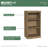 Modular Stackable 3-Shelf Storage Unit With Adjustable Shelves And Decorative Trim For Closet, Office, And Home Organization