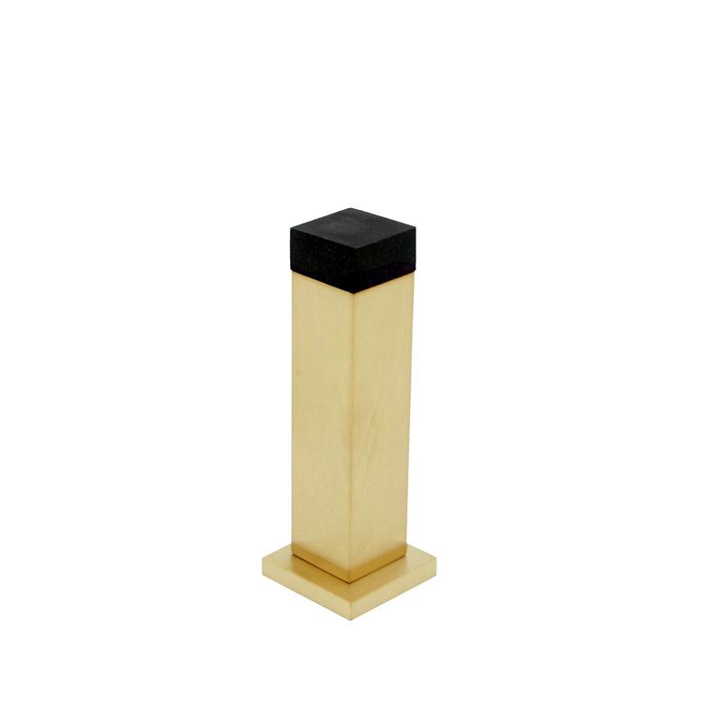 Stainless Steel Baseboard Stop, Satin Brass