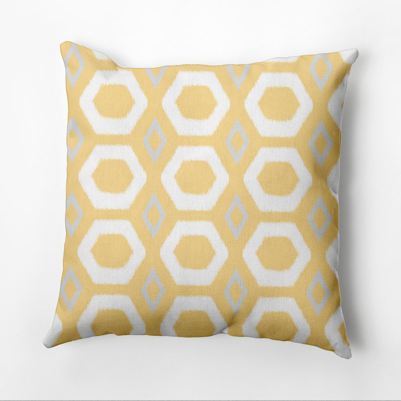  Housse et insert de coussin d'extérieur, Citron, H 20 po x l 20 po
