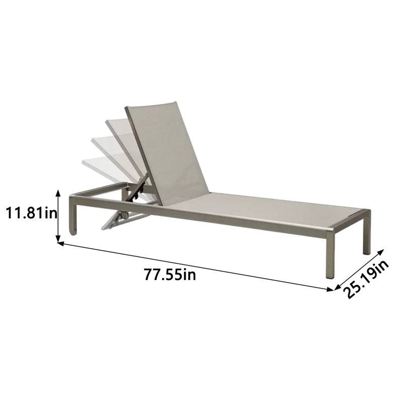 Letwan Outdoor Chaise Lounge