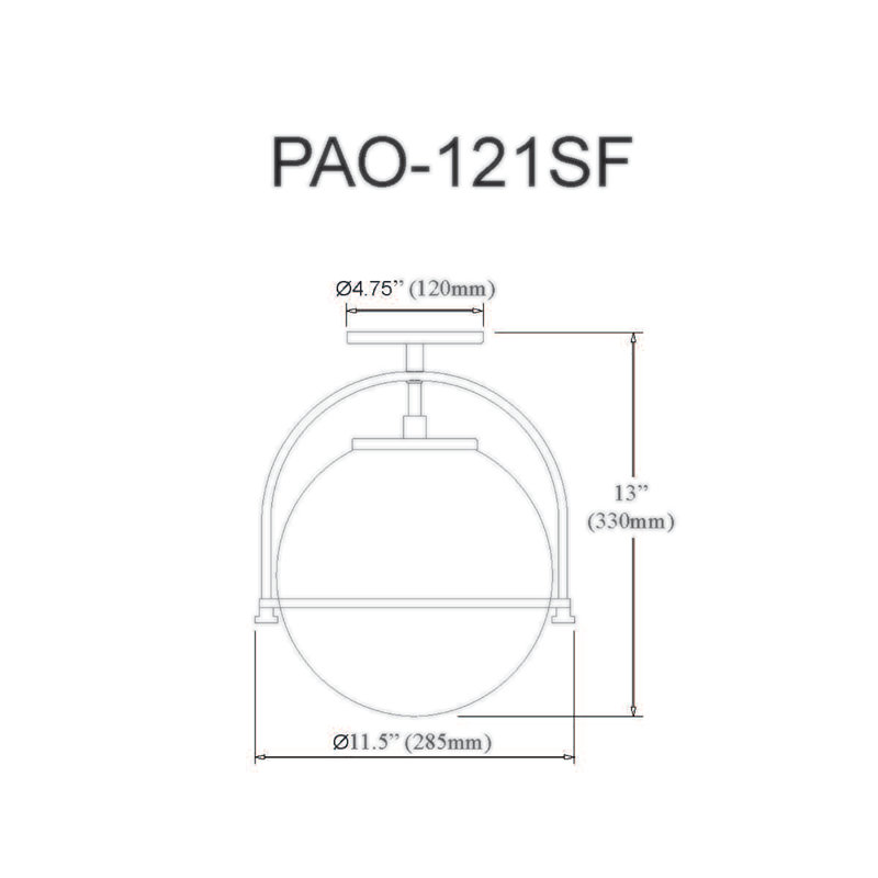 Plafonnier semi-encastré Bracie, Chrome poli, blanc