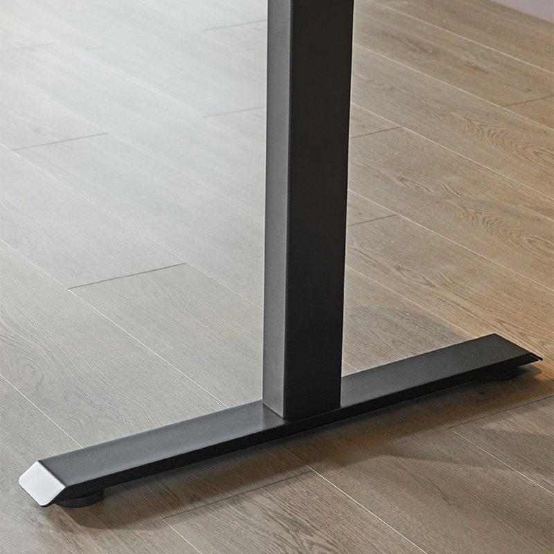 Height-adjustable desk for office/writing simple, 29.53" H x 78.74" W x 31.5" D, Gray