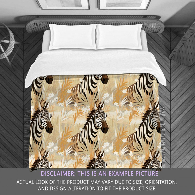 Zebra Bedding, King Comforter