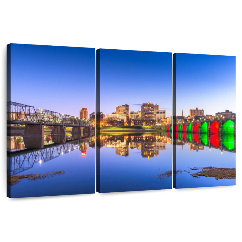Harrisburg Twilight, 48" H x 74" W