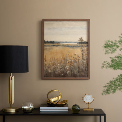 «Vintage Landscape XIX», reproduction encadrée - bois massif