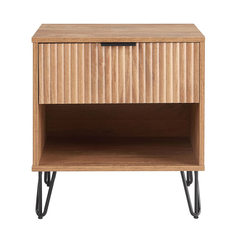 Table de chevet 20 po Dumbo, Brun / Noir