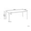 Garden Dining Table SOVARETO 180 cm 90 cm Marble Effect  Marble-1576150103-1576150091