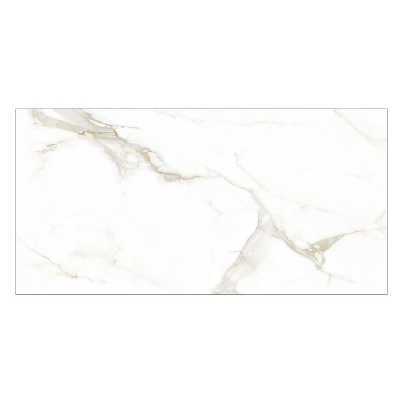 Carreau de porcelaine mat doré Calacatta 12 po x 24 po Athena