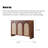 Wabi-Sabi Style Solid Wood & Rattan Sideboard