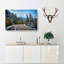 Winter Forest Road - Wrapped Canvas-55305221