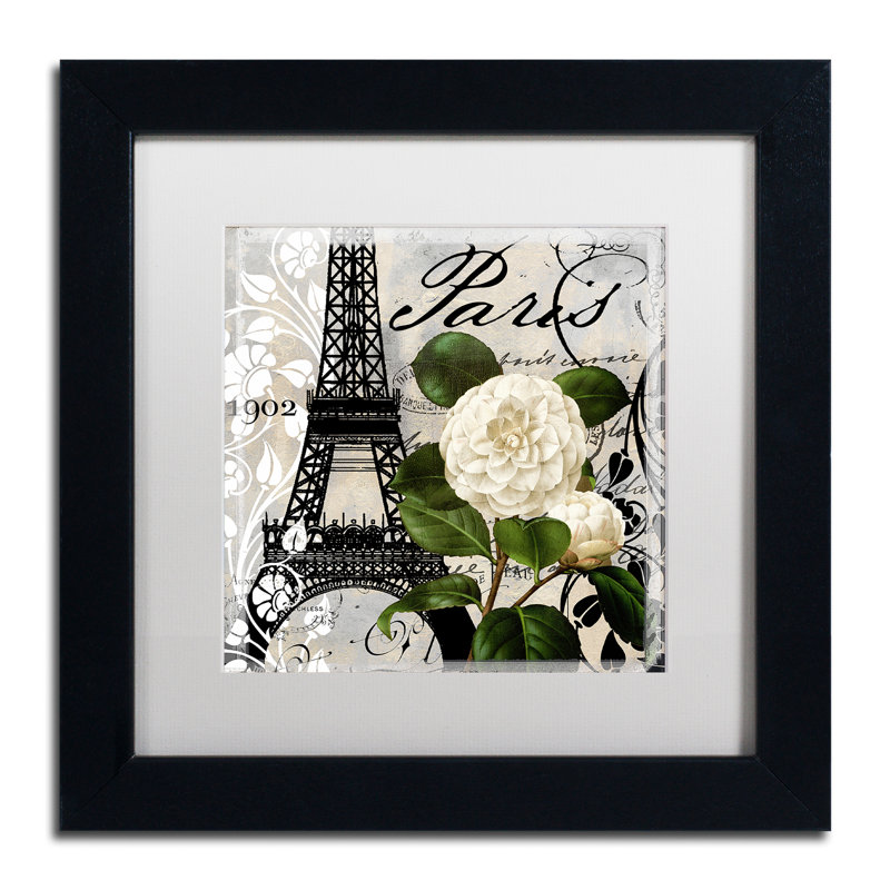 «Paris Blanc I», impression encadrée, H 11 po x l 14 po x P 0,5 po, Blanc