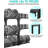 Pots and Pans Organizer Under Cabinet 13.8", 6-Tier Adjustable Rack