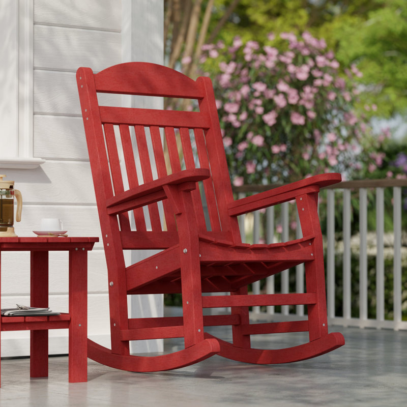Heritage Traditional Rocking Chair, Cardinal Red