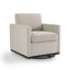 Upholstered Swivel Armchair-2056702185