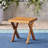 Outdoor Wood Table - Sandblast Finish, 18" Square, Simple Base For Patio Rustic Side In 18.28 Inches, Magnificence