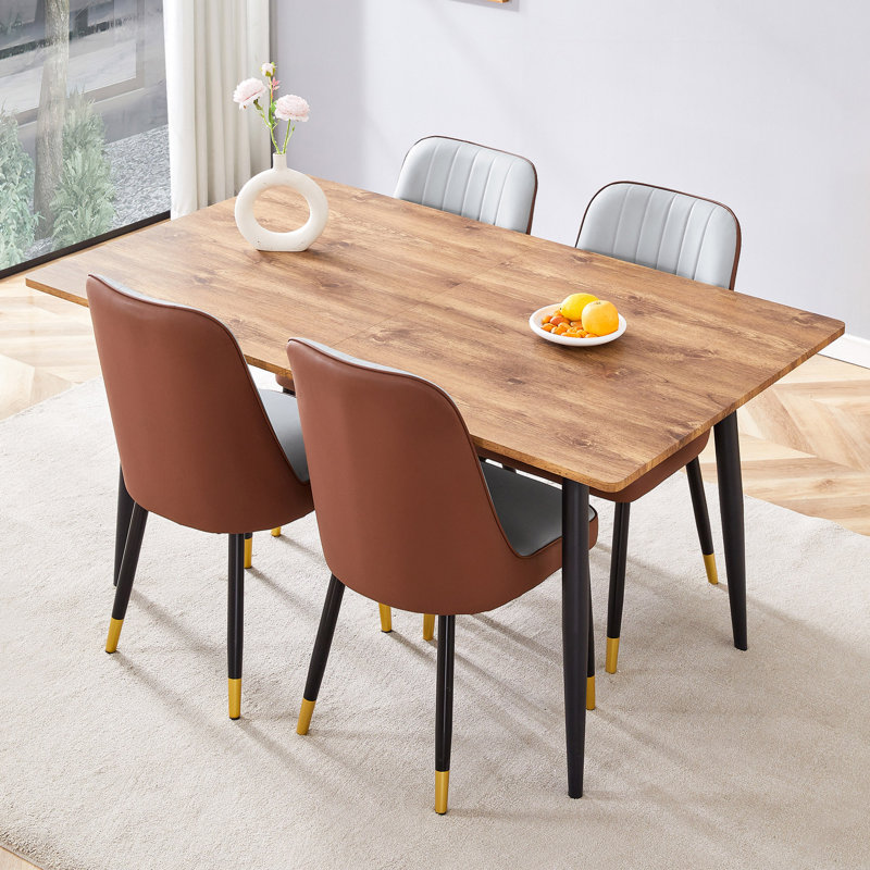 Ensemble de table et de chaises. Table rectangulaire extensible - une œuvre d'art de la transformation de l'espace., 5