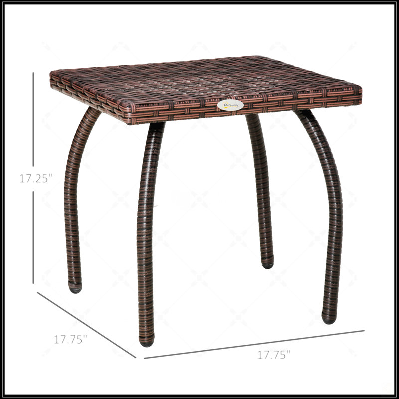 Outdoor PE Wicker Side Table