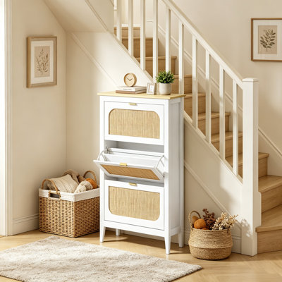 21 Pair Flip Down Shoe Storage