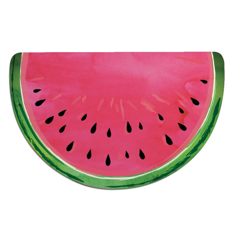 Tapis d'entrée antidérapant personnalisé Pendergraft Watermelon