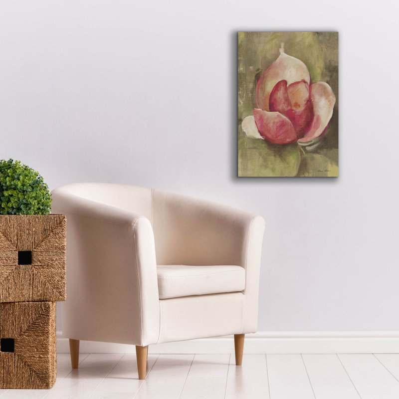 «Pink Blossom» par Cheri Blum, art mural sur toile, H 26 po x l 18 po x P 0,75 po
