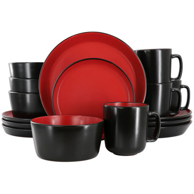 Wotring Piece Stoneware Dinnerware Set - Service for 4