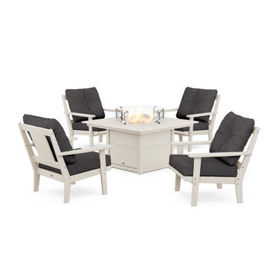 Prairie 5 Piece Multiple Chairs Seating Group with Cushions