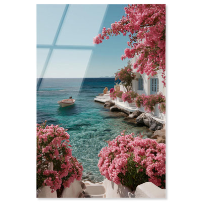 «Santorini Dream», reproduction de photo sur toile par Notoriart, prêt à accrocher, 24 x 36