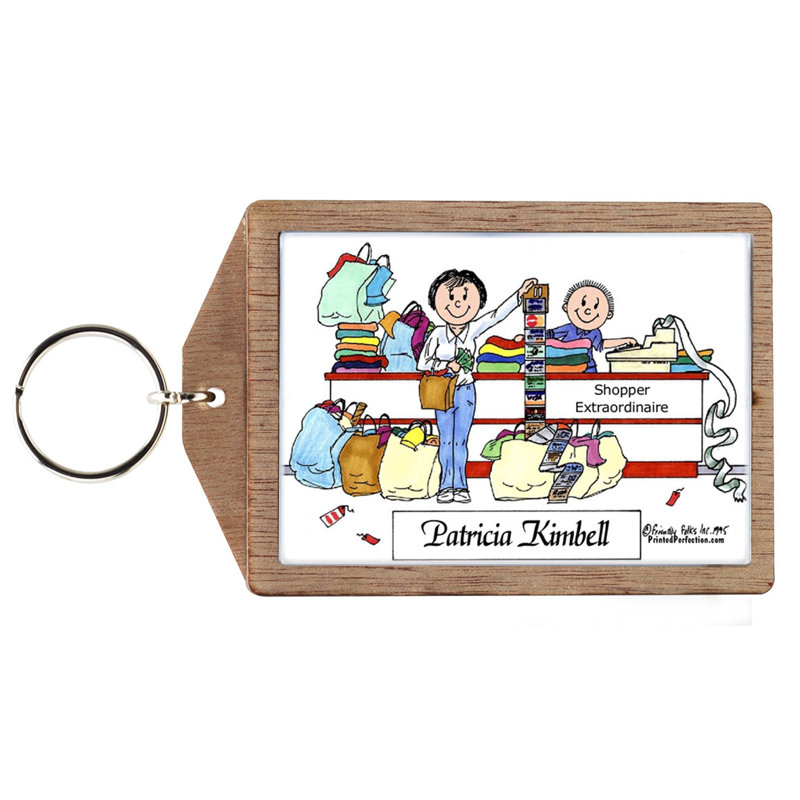 Personalized Shopper - Female Key Chain