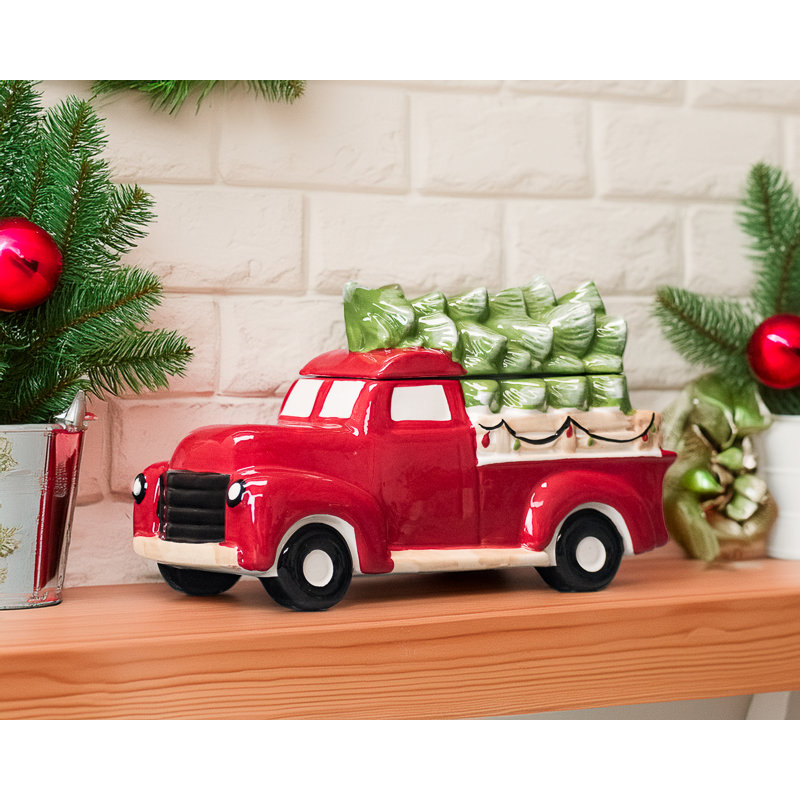 10 Strawberry Street Christmas Truck Cookie Jar