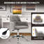Chaise de bureau Hardy avec hauteur réglable et capitonnage à boutons, standard