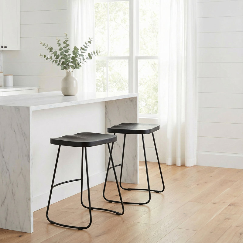Zachi Counter Stool with Metal Frame