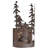 Rustic Lodge Flush Mounted Sconce