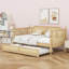 Lit de jour en rotin avec lit gigogne Timeless-1783607963